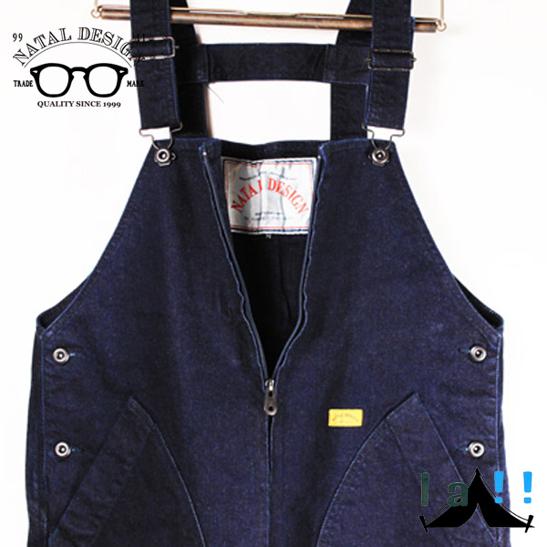 【NATAL DESIGN】 ネイタルデザイン CENTER ZIP OVER ALL センタージップオーバーオール